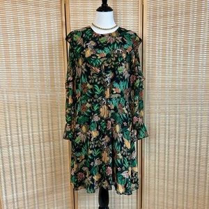 Scotch & Soda NWOT Jungle Ruffle Dress